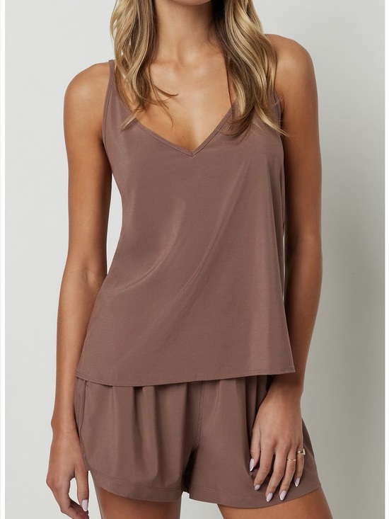 Vuori Tops - NWOT Vuori Cami Tank Brown Tan Casual Everyday Summer Neutral Athleisure M